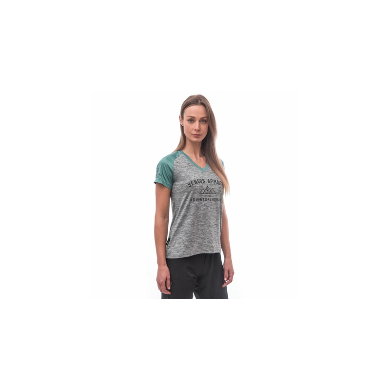 SENSOR CYKLO CHARGER maillot libre femme gris/mint soldes