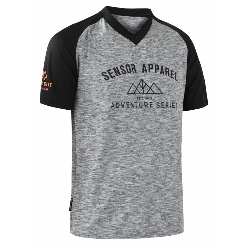 SENSOR CYKLO CHARGER maillot libre homme gris/noir soldes