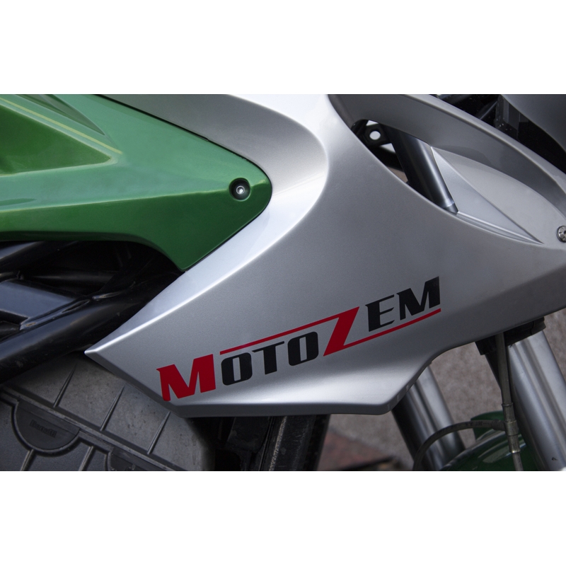 Autocollant logo MotoZem noir