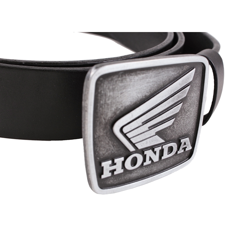 Ceinture moto en cuir avec boucle Honda