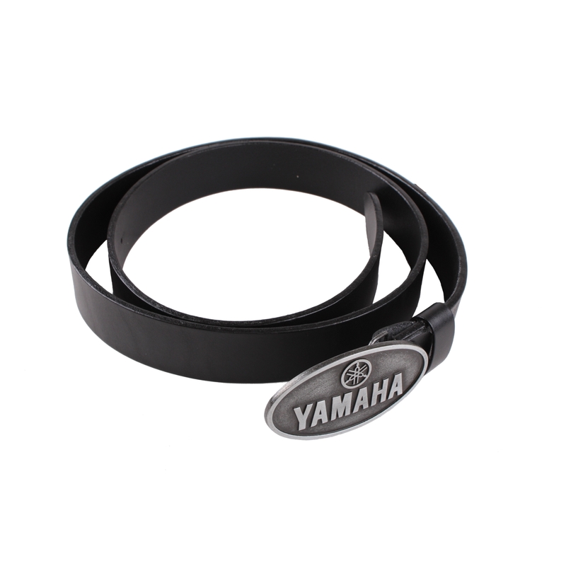 Ceinture moto en cuir avec boucle Yamaha