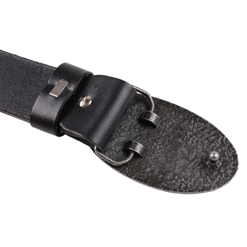 Ceinture moto en cuir avec boucle Yamaha