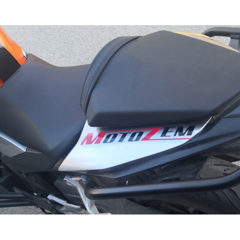 Autocollant logo MotoZem noir