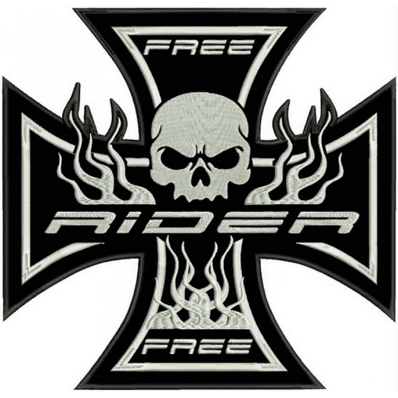 Patch Cross gris soldes
