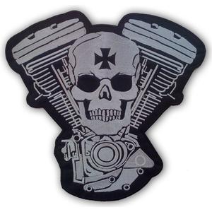 Patch Warrior blanc-noir