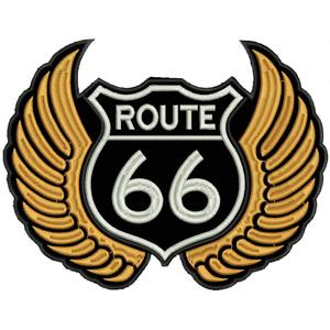 Patch Route wings orange - large