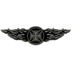 Patch Flames gris