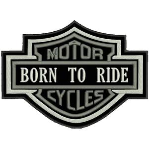 Patch Motor Cycles gris - grand