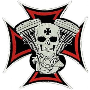 Patch Warrior + cross - large