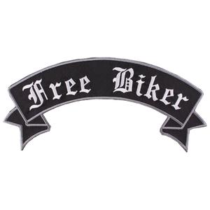 Écusson de ruban de motard libre