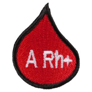 Groupe sanguin patch drop A Rh+