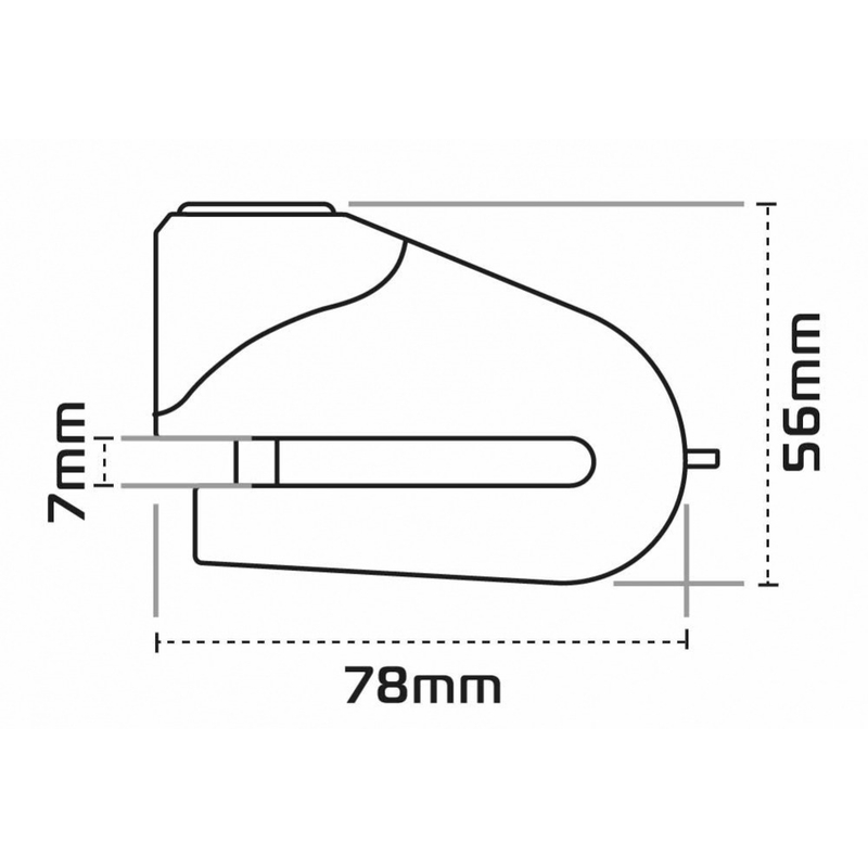 Serrure de frein à disque Oxford Quartz XD10