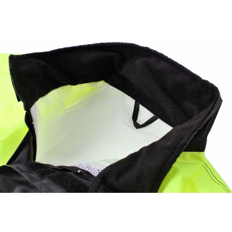 Combinaison de pluie jaune fluo noire RSA