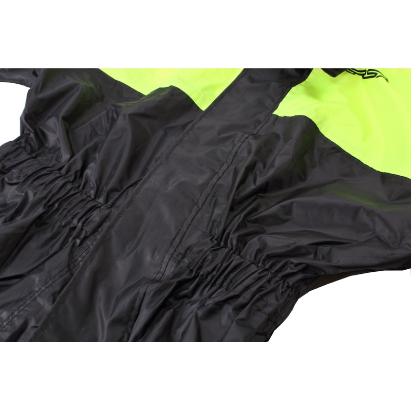 Combinaison de pluie jaune fluo noire RSA