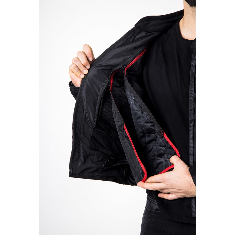 Veste moto Ozone Pulse noir-gris
