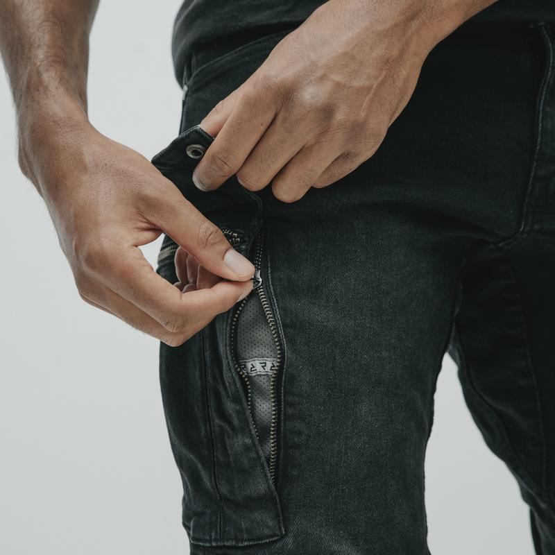 Rebelhorn Vandal Twill Black Motorcycle Jeans soldes