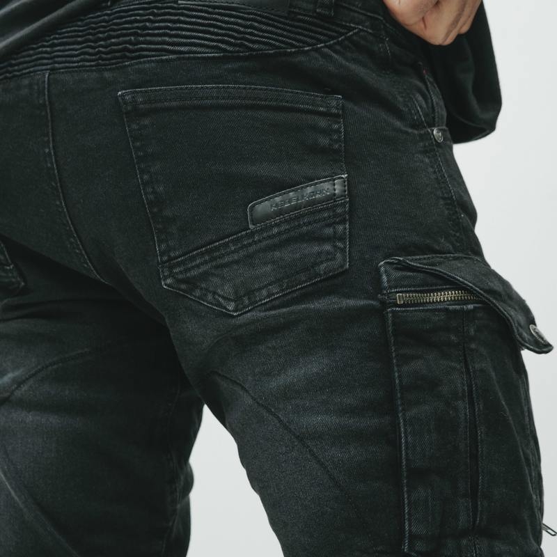 Rebelhorn Vandal Twill Black Motorcycle Jeans soldes