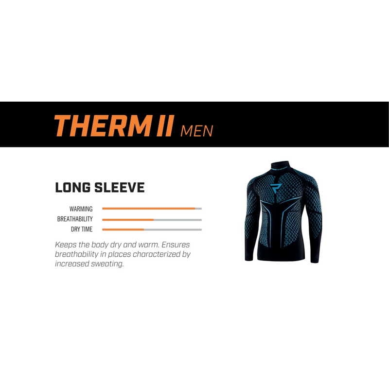 Chemise thermique Rebelhorn Therm II noir-bleu