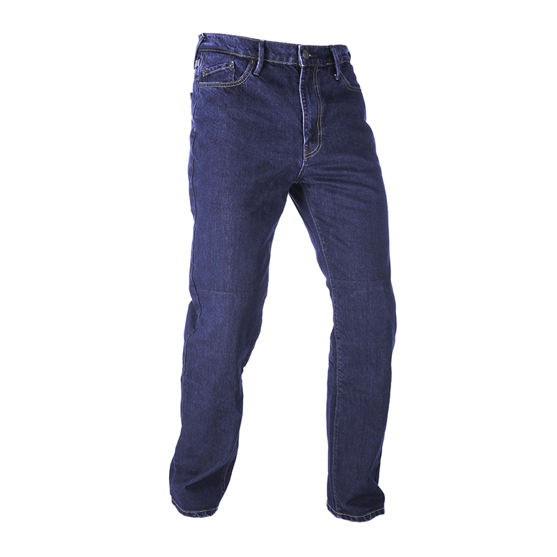 Prodloužené jeansy na motorku Oxford Original Approved Jeans modré