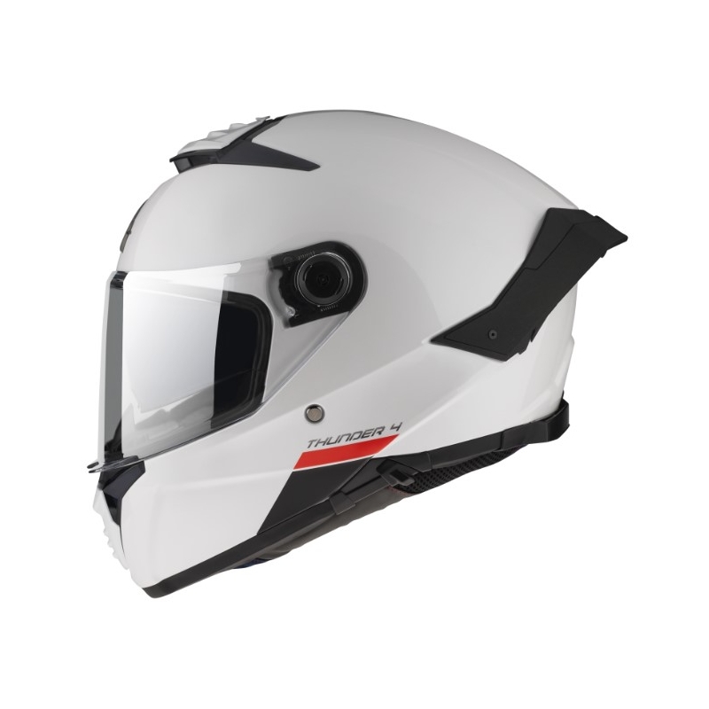 Casque intégral de moto MT FF118SV Thunder 4 SV blanc nacré
