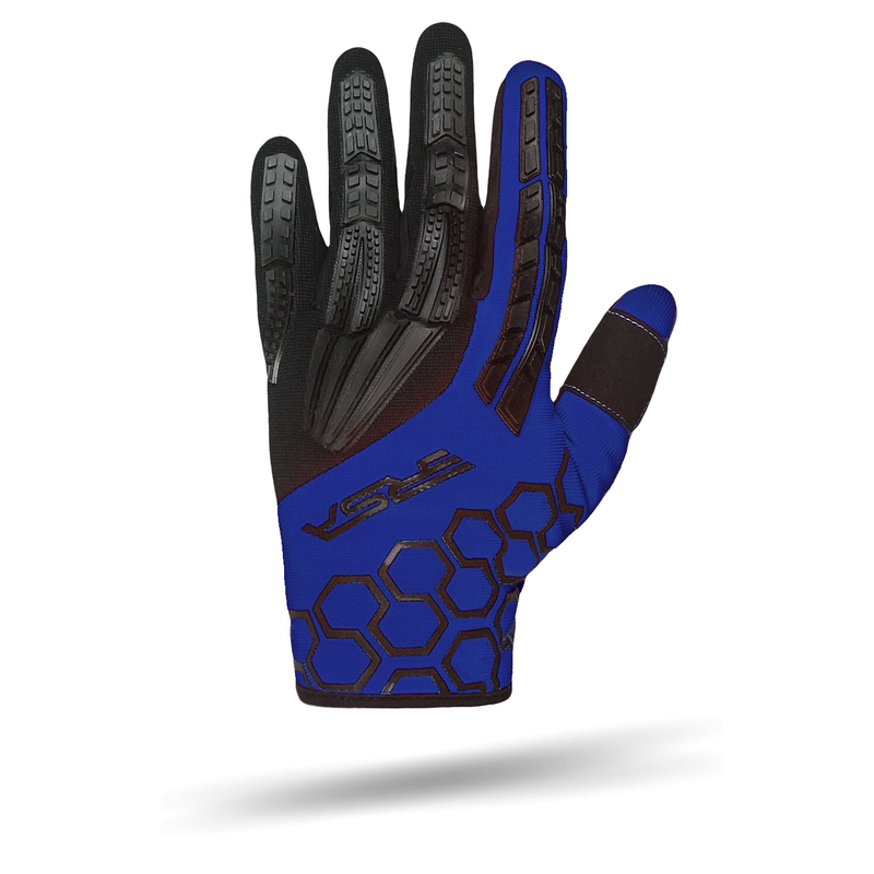 Gants moto RSA MX EVO noir-bleu