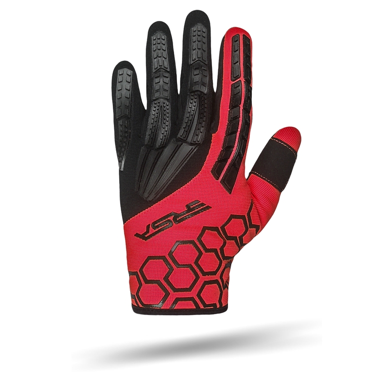 Gants moto enfant RSA MX EVO noir-rouge