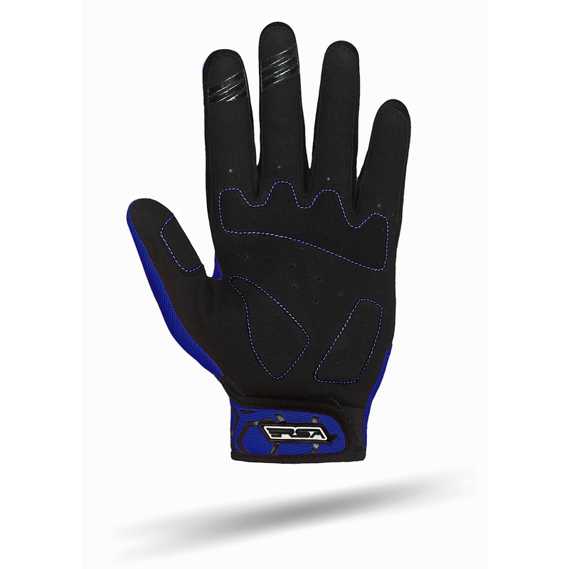 Gants moto enfant RSA MX EVO noir et bleu