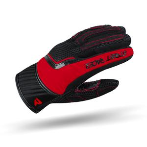 Gants de moto Street Racer Stunt Noir et Rouge