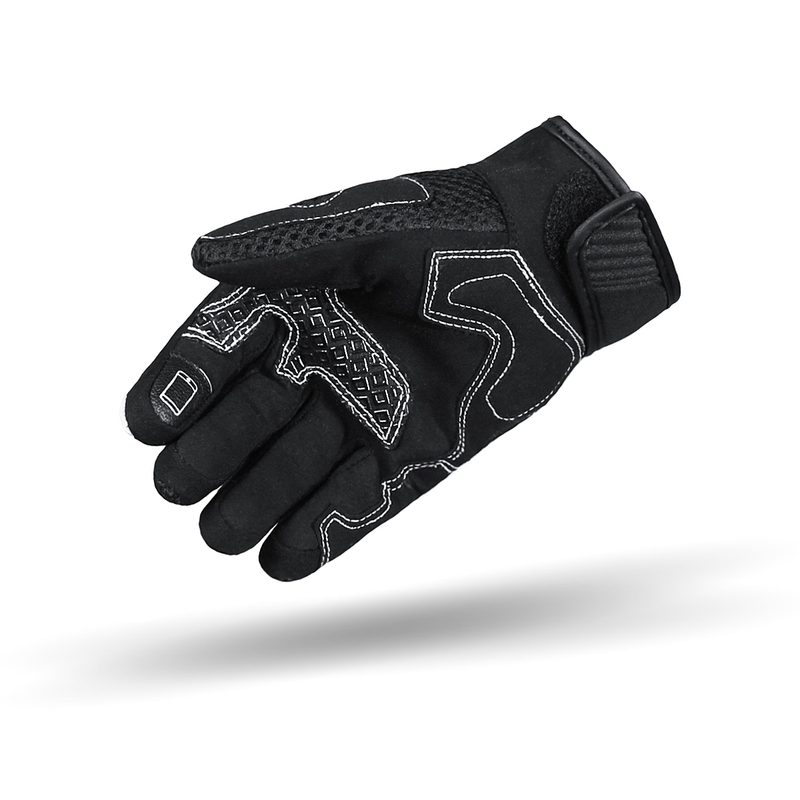 Gants moto femme Street Racer Stunt noir-blanc