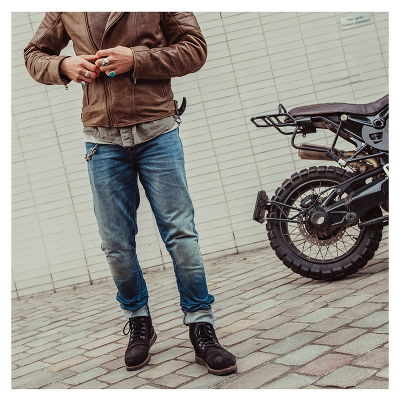 Jeans moto Revit Carlin SK blue extended