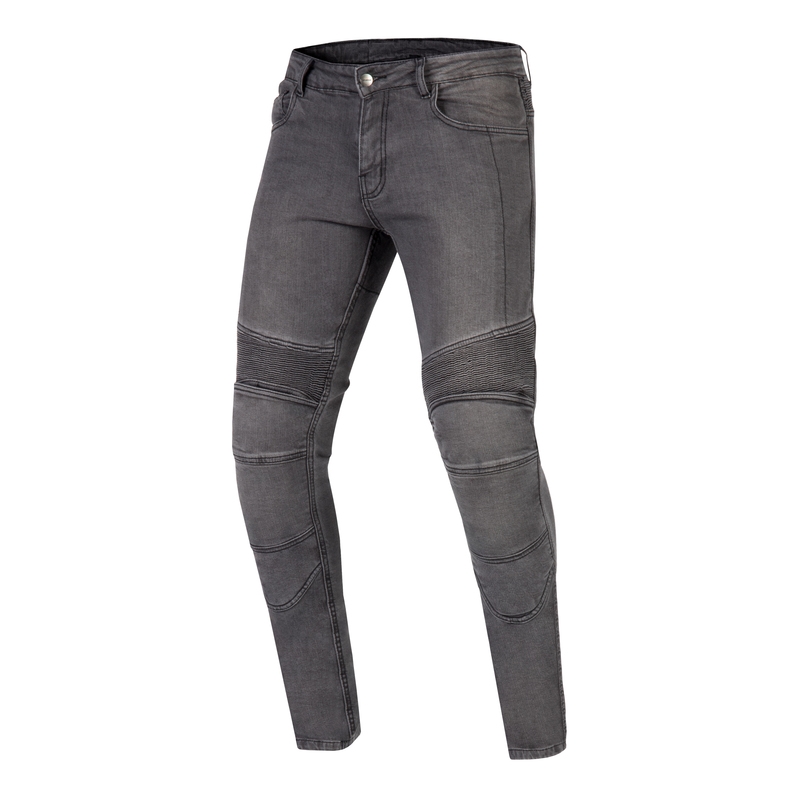 Ozone Rusty washed black motorcycle jeans soldes