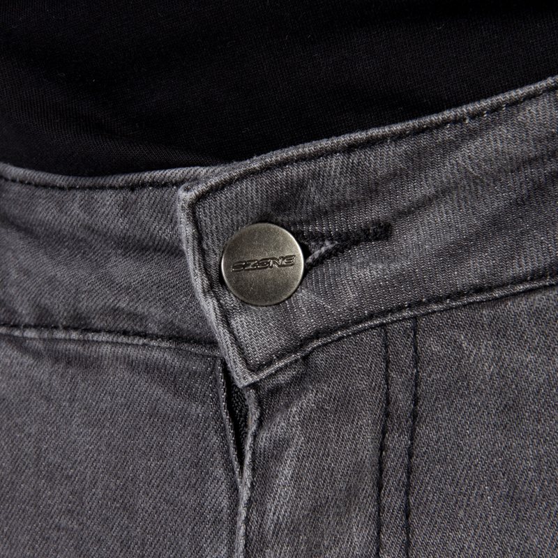 Ozone Rusty washed black motorcycle jeans soldes