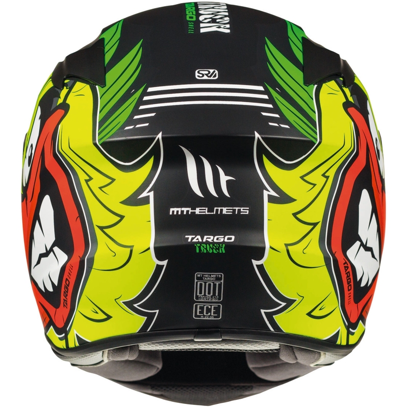 MT Targo Truck A2 casque moto intégral jaune fluo matt