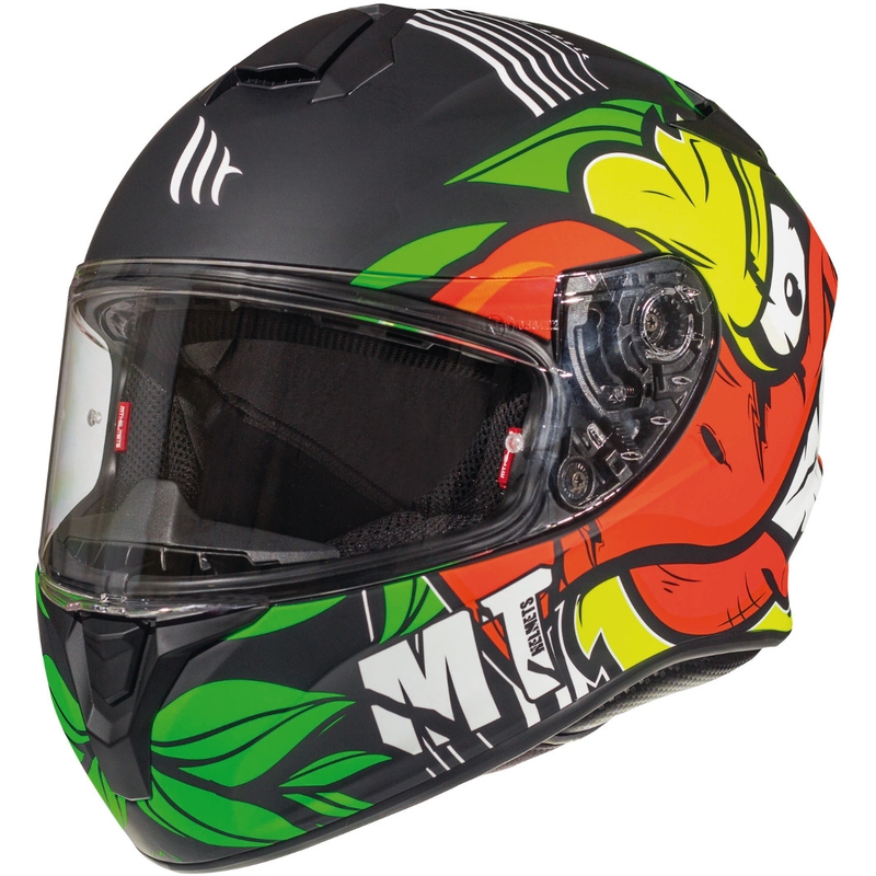 MT Targo Truck A2 casque moto intégral jaune fluo matt
