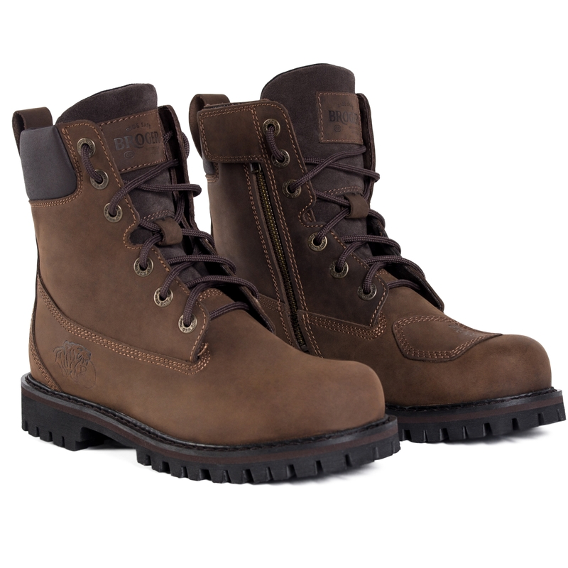 Bottes de moto BROGER Alaska II marron en solde soldes