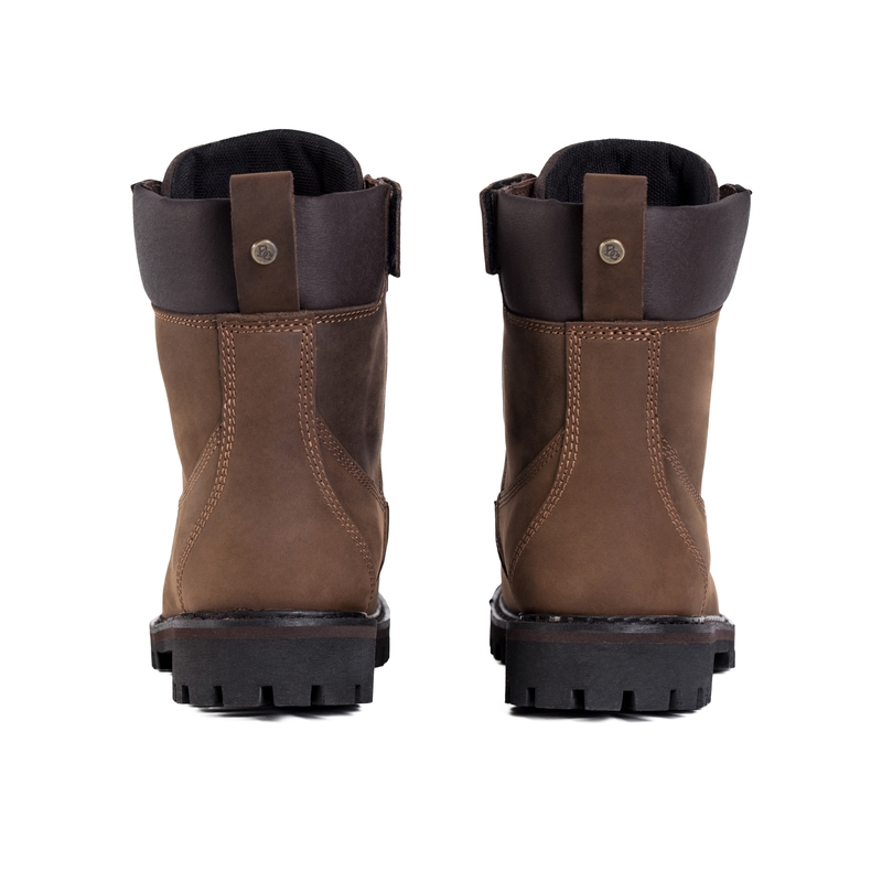 Bottes de moto BROGER Alaska II marron en solde soldes