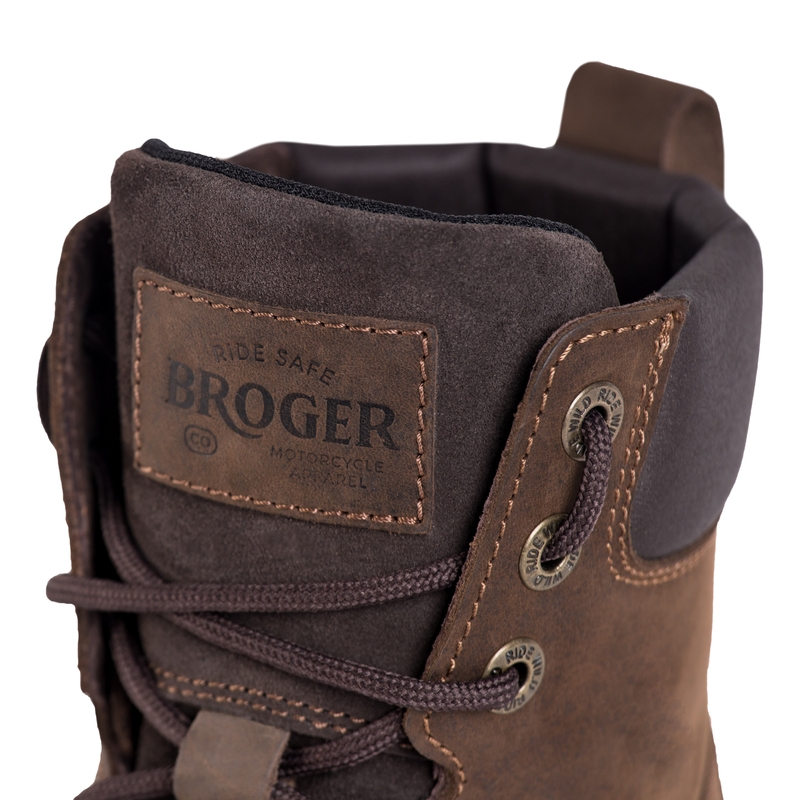 Bottes de moto BROGER Alaska II marron en solde soldes