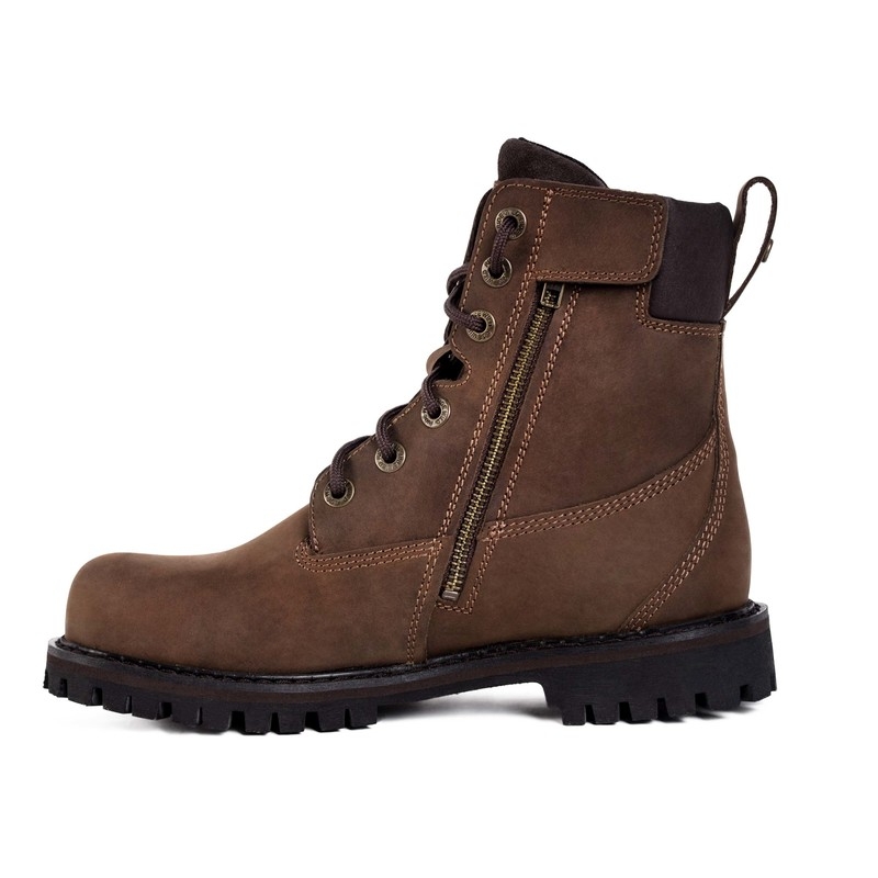 Bottes de moto BROGER Alaska II marron en solde soldes