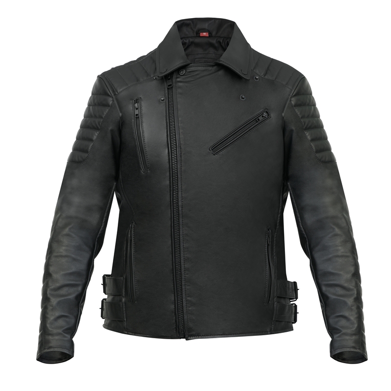 Veste moto BROGER Ohio noir soldes