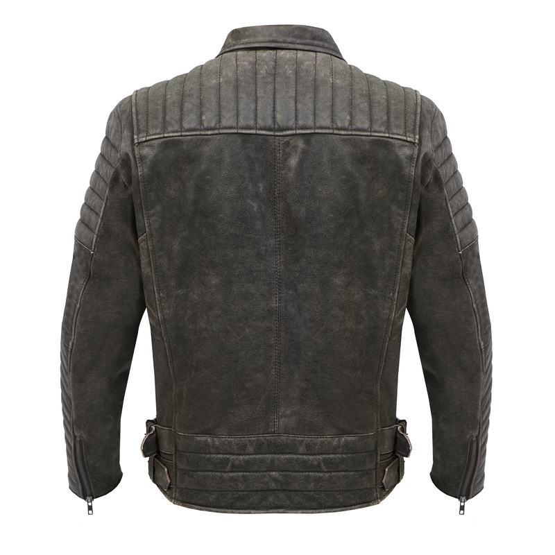 BROGER Ohio Vintage Brown Motorcycle Jacket soldes
