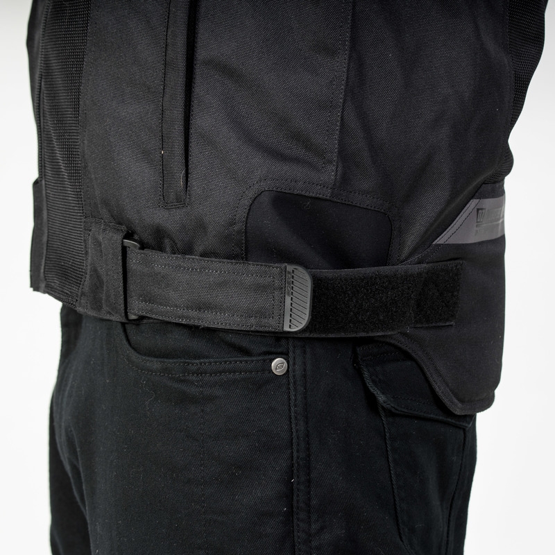 Veste moto Ozone Flow noire soldes