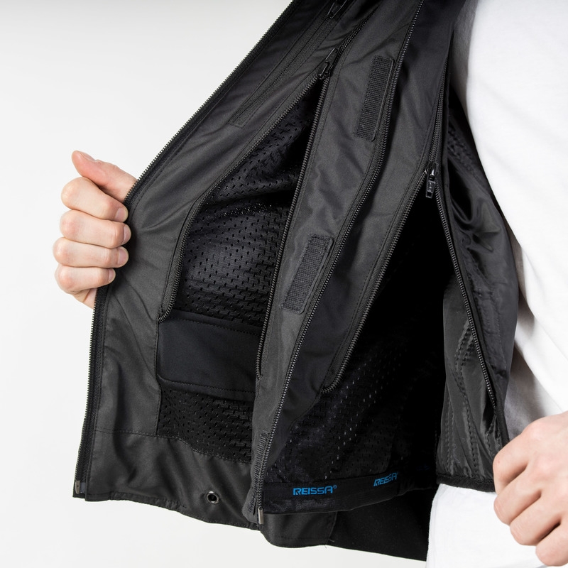 Veste moto Ozone Flow noire soldes