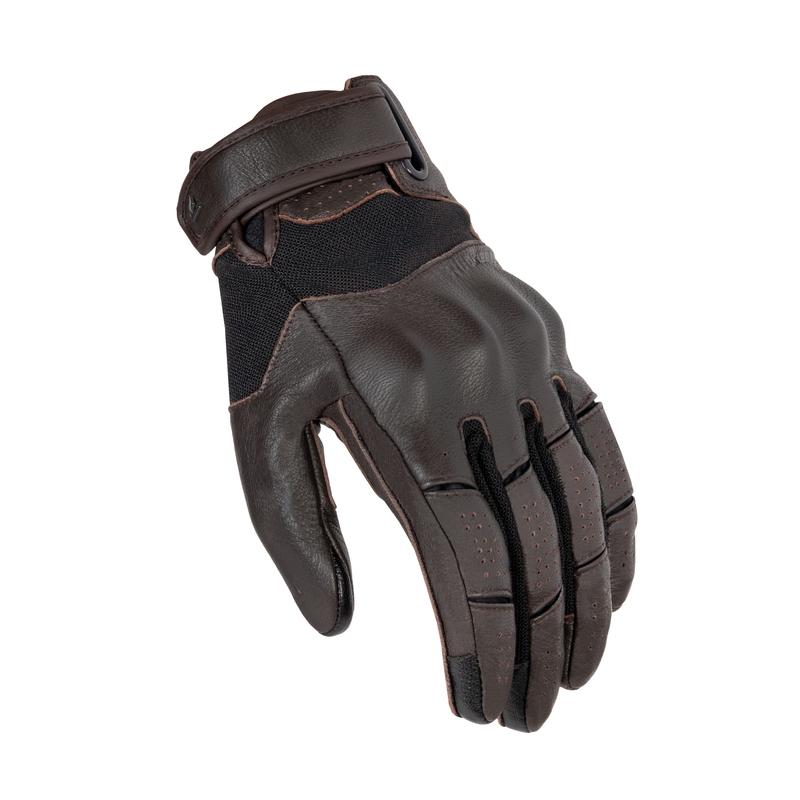 Gants moto Rebelhorn Impala marron soldes