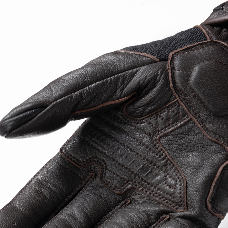 Gants moto Rebelhorn Impala marron soldes
