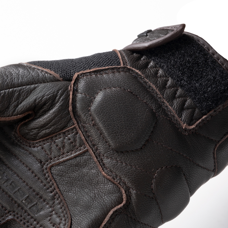 Gants moto Rebelhorn Impala marron soldes
