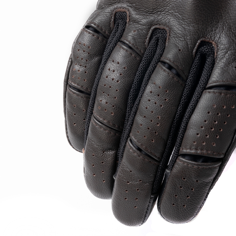 Gants moto Rebelhorn Impala marron soldes