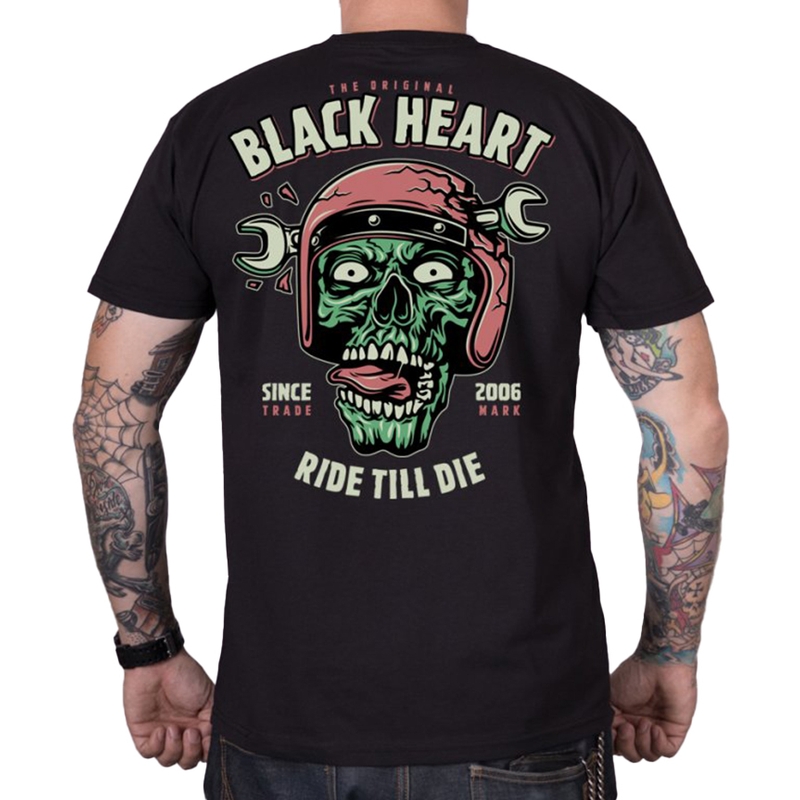 T-shirt homme Black Heart Ride Till Die soldes