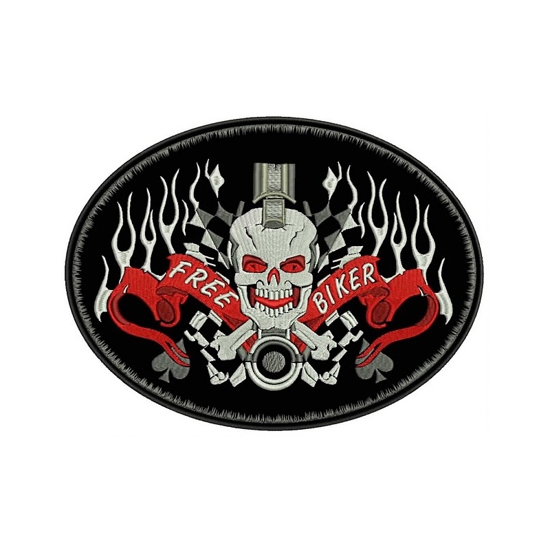 Ovale de motard sans patch - large soldes