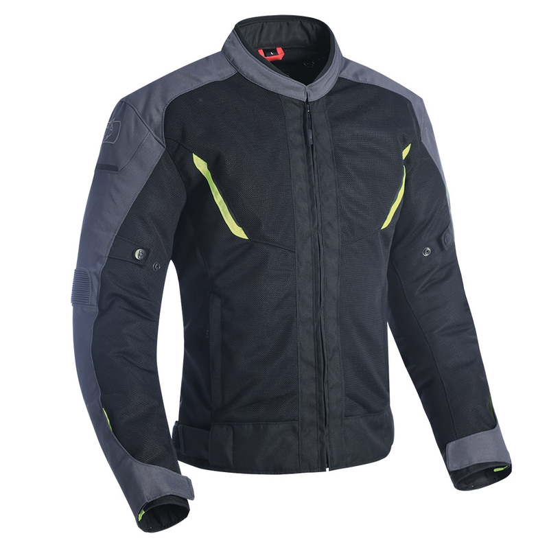 Oxford Delta 1.0 Air noir-gris-jaune fluo veste de moto