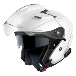 Casque moto ouvert SENA Outstar S blanc brillant